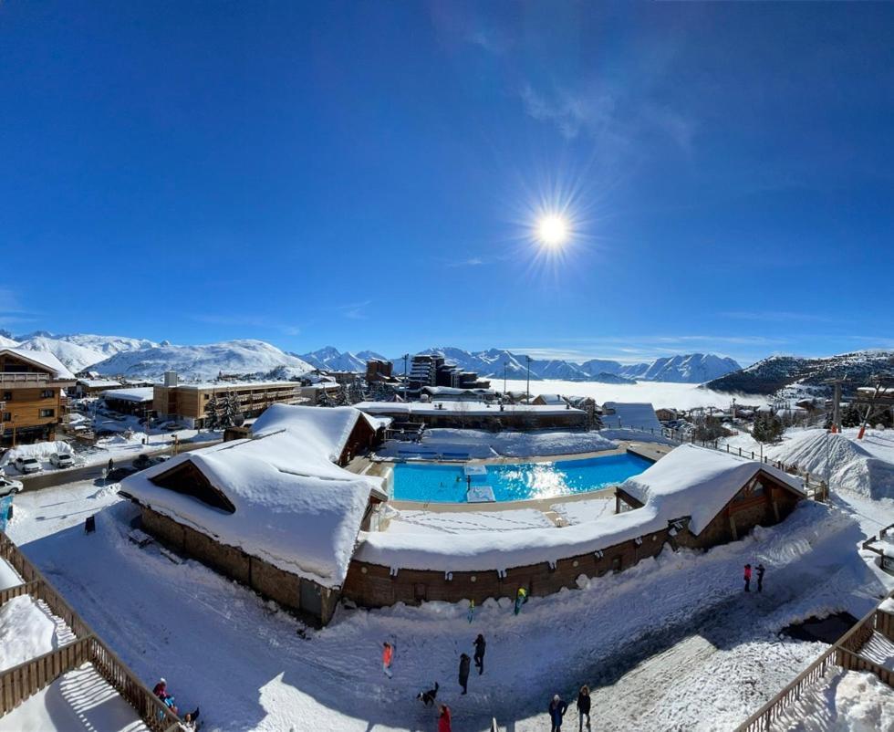 Superbe Studio Avec Vue Exceptionnelle Alpe d'Huez Екстер'єр фото